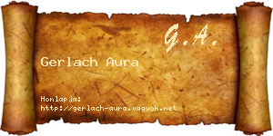 Gerlach Aura névjegykártya