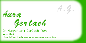 aura gerlach business card